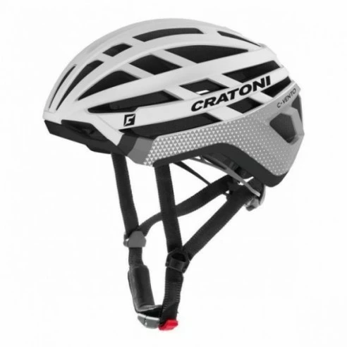 Cratoni CASCO C-VENTO WHITE-BLACK MATT